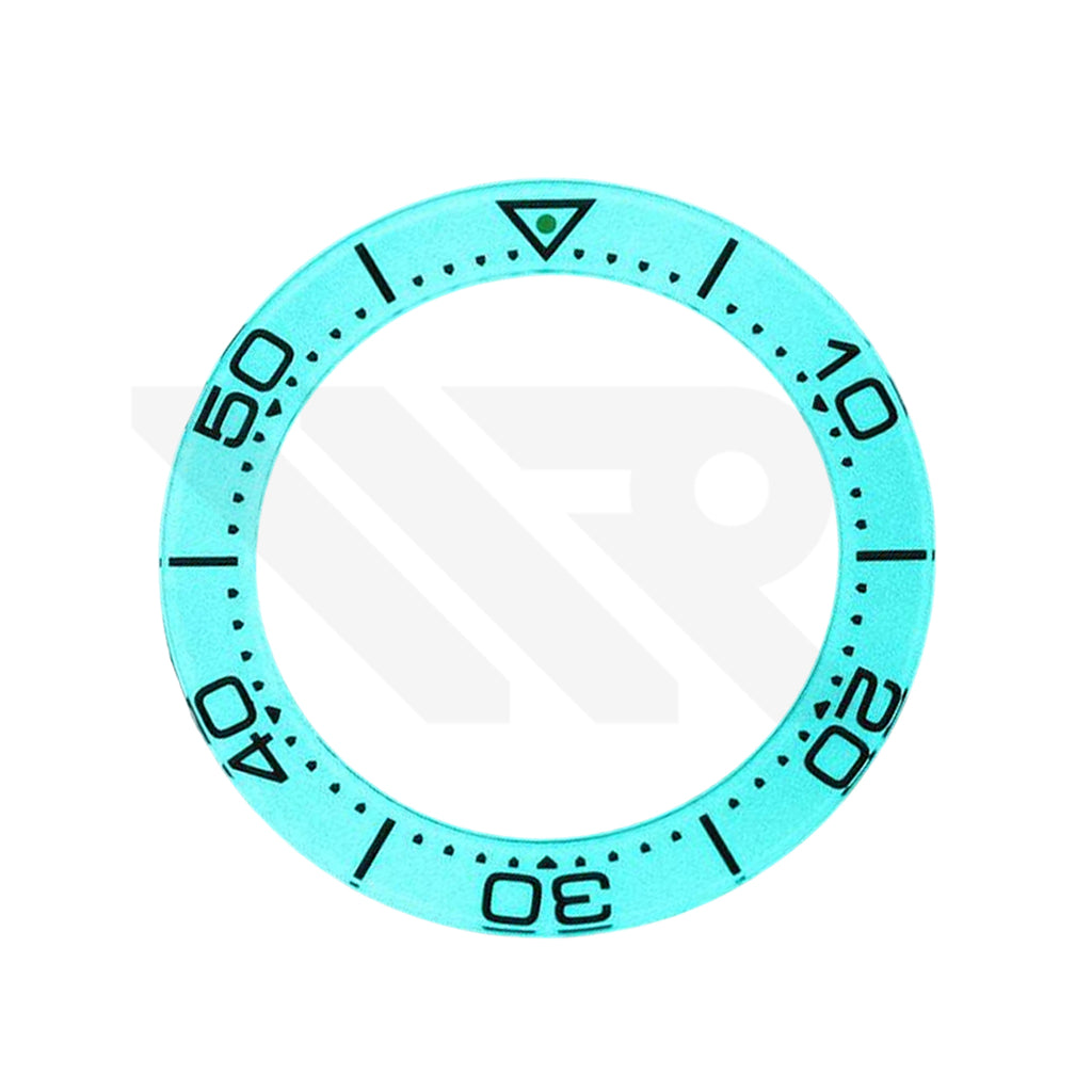 Replacement Sapphire Bezel Insert Compatible with Omega Seamaster Ploprof 1200m : White