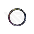 Replacement Cubic Zirconia Bezel Compatible with Rolex Daytona : Black Bezel with Rainbow CZ