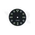 3D Shaped Indices Matte Dial for Seiko Mod : Matte Black