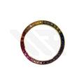 Replacement Cubic Zirconia Bezel Compatible with Rolex Daytona : Gold Bezel with Rainbow CZ