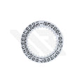 Replacement Open 6 Date Disc Compatible with Rolex 1570: White