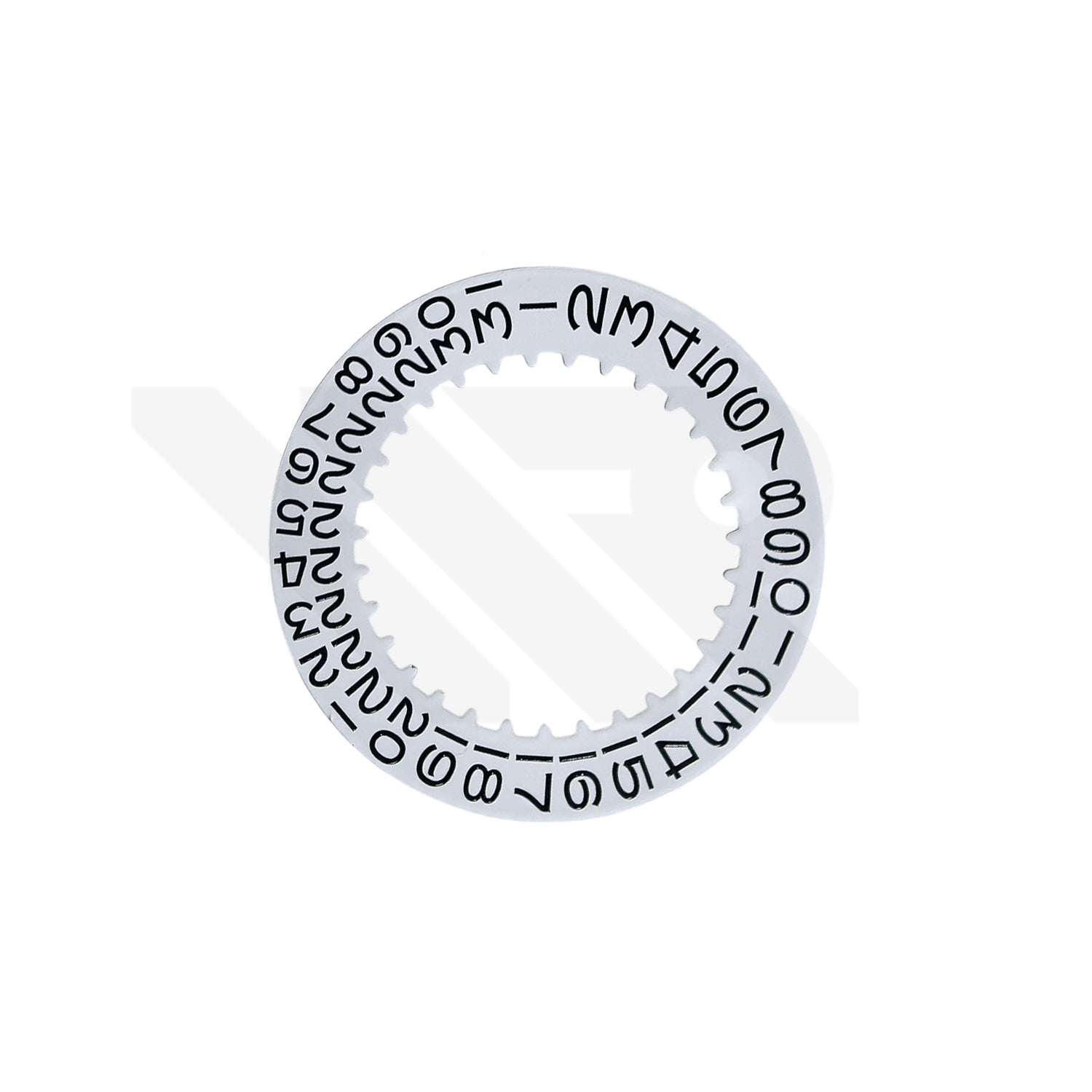 Replacement Open 6 Date Disc Compatible with Rolex 1570: White