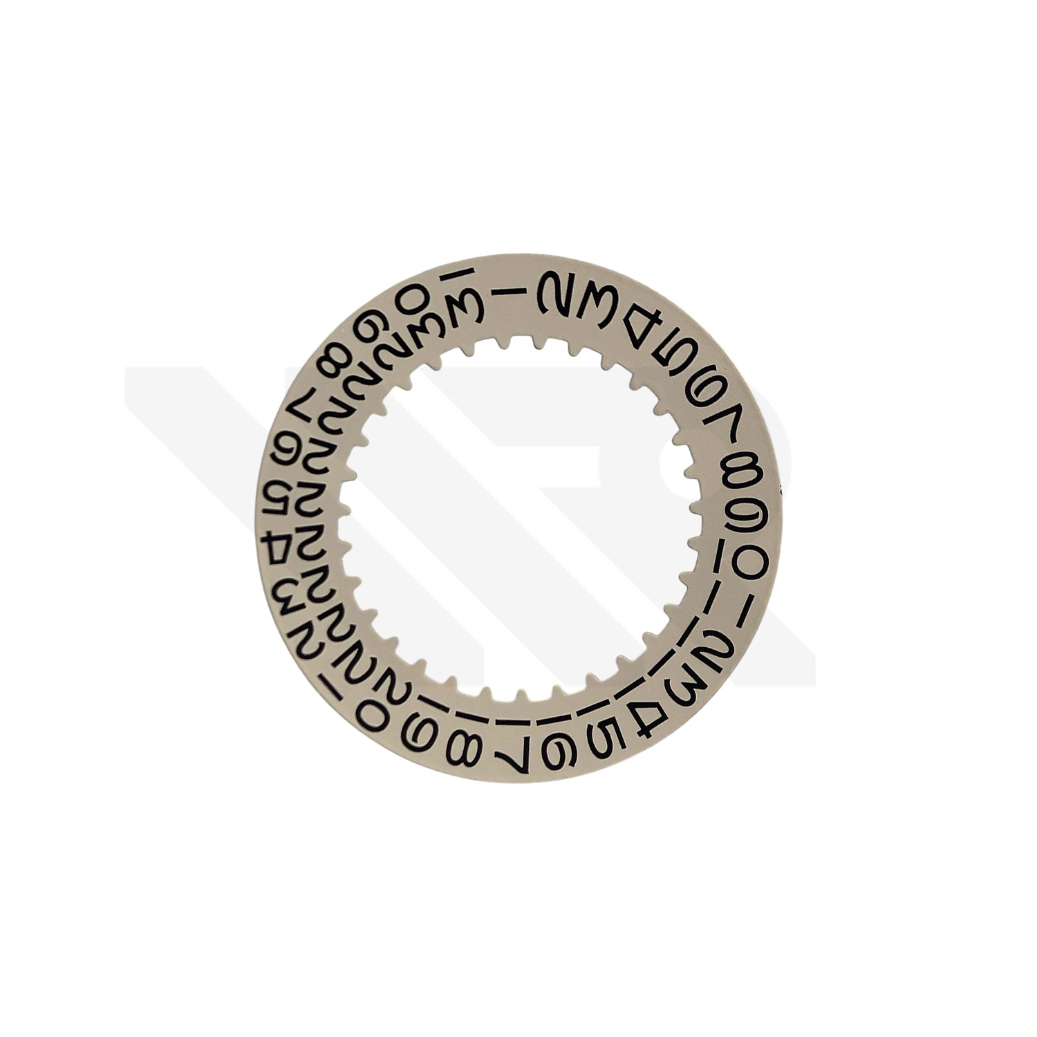 Replacement Open 6 Date Disc Compatible with Rolex 1570: Champagne