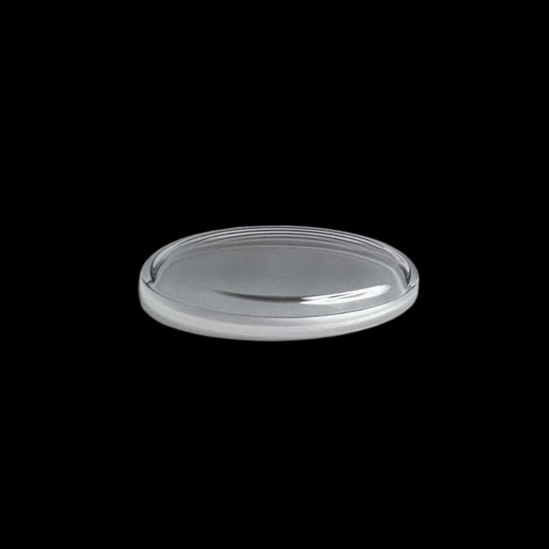 Domed Pan Shape Sapphire Crystal : 33.5 x 3 x 1.4mm