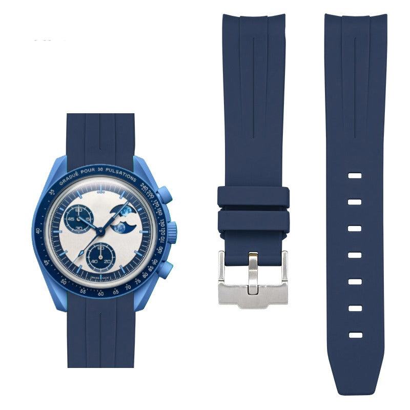 Rubber B Style Strap Compatible with Omega x Swatch MoonSwatch