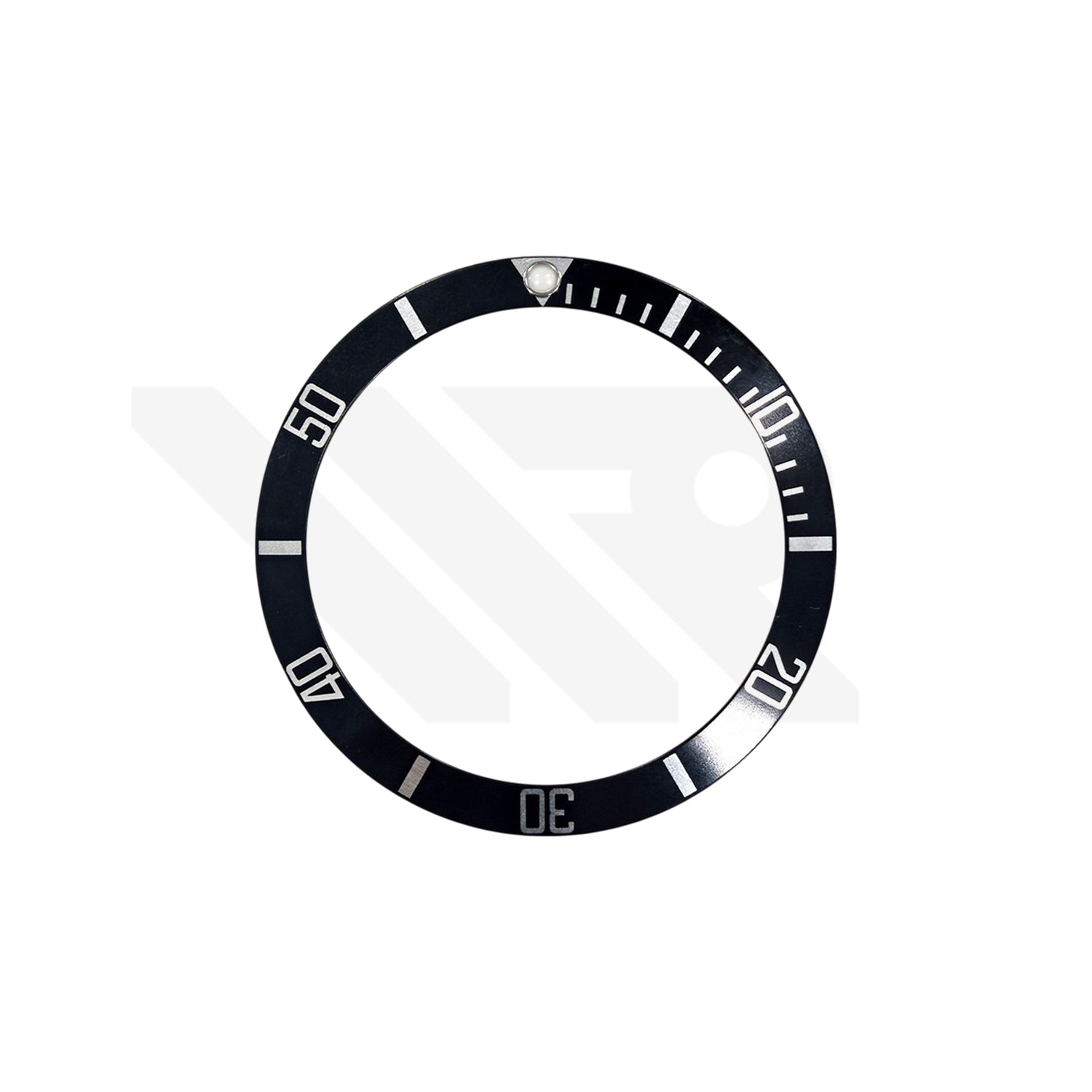 Replacement Aluminum Bezel Insert Compatible with Rolex Submariner Date 16610 : Black