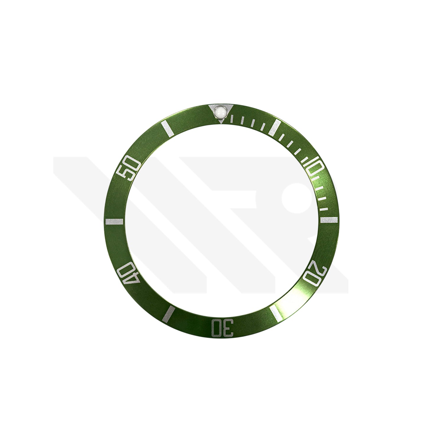 Replacement Aluminum Bezel Insert Compatible with Rolex Submariner Date 16610LV : Kermit