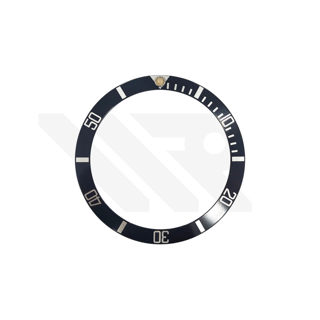 Replacement Aluminum Bezel Insert Compatible with Rolex Submariner Date : Flat 4 with Patina Pip