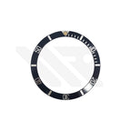 Replacement Aluminum Bezel Insert Compatible with Rolex Submariner Date : Flat 4 with Patina Pip