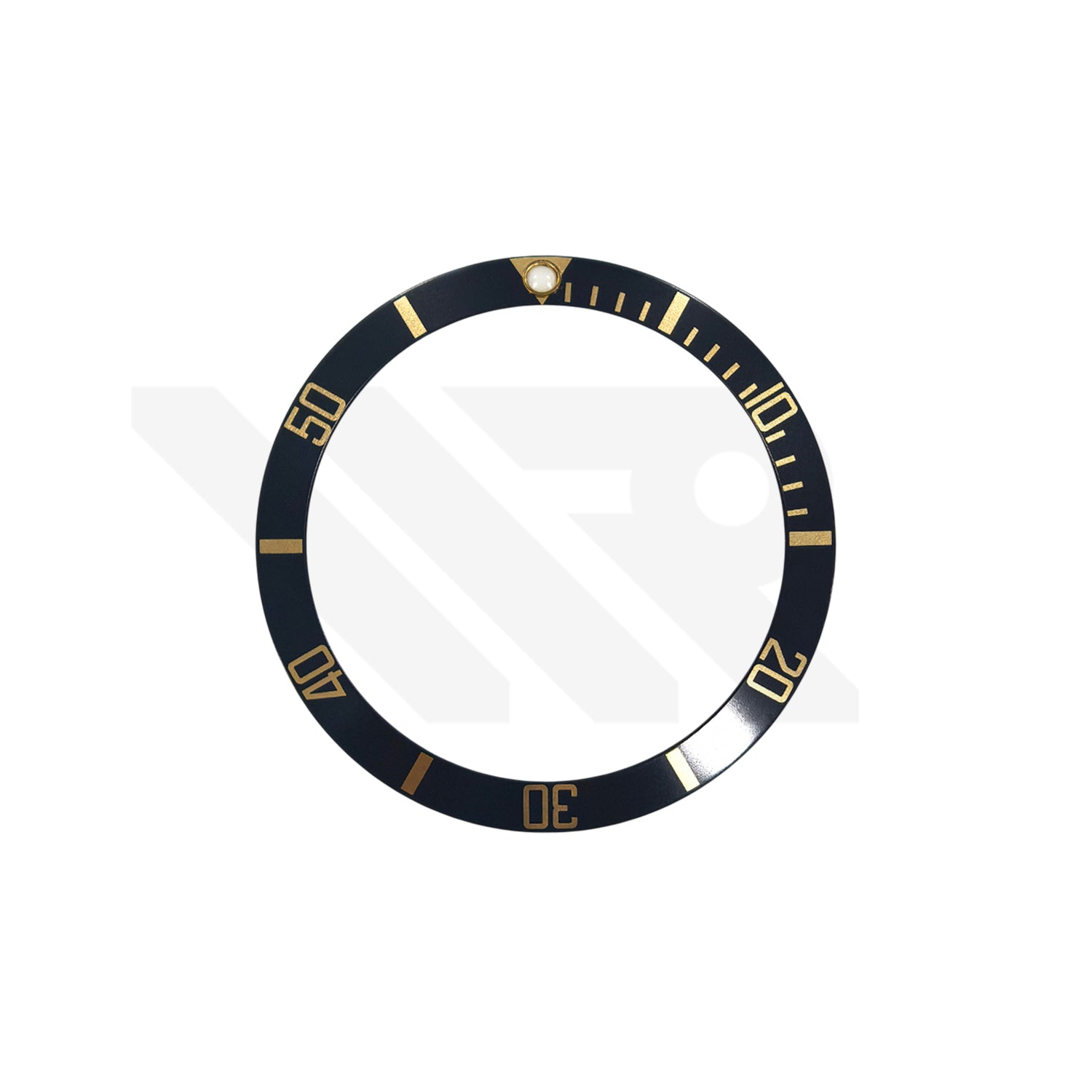 Replacement Aluminum Bezel Insert Compatible with Rolex Submariner Date 16613 : Black