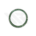 Replacement Cubic Zirconia Bezel Compatible with Rolex Daytona : Silver Bezel with Green CZ