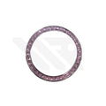 Replacement Cubic Zirconia Bezel Compatible with Rolex Daytona : Silver Bezel with Pink CZ