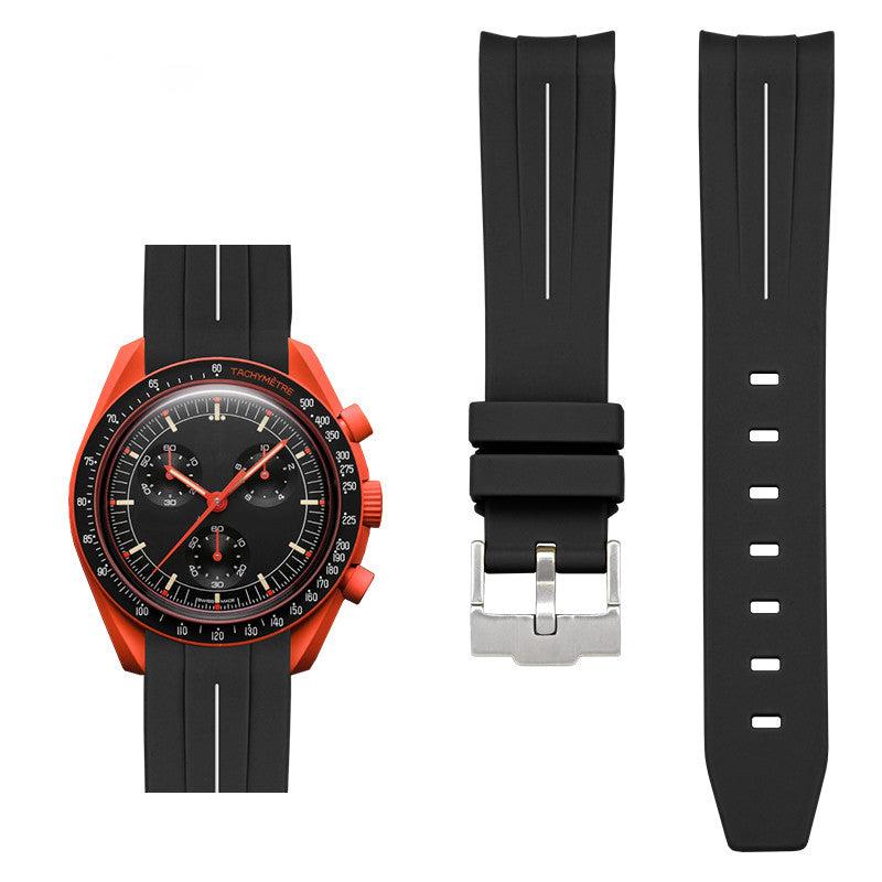 Rubber B Style Strap Compatible with Omega x Swatch MoonSwatch