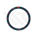 Dual Time Ceramic Flat Bezel Insert for SKX / SRPD - Navy / Red