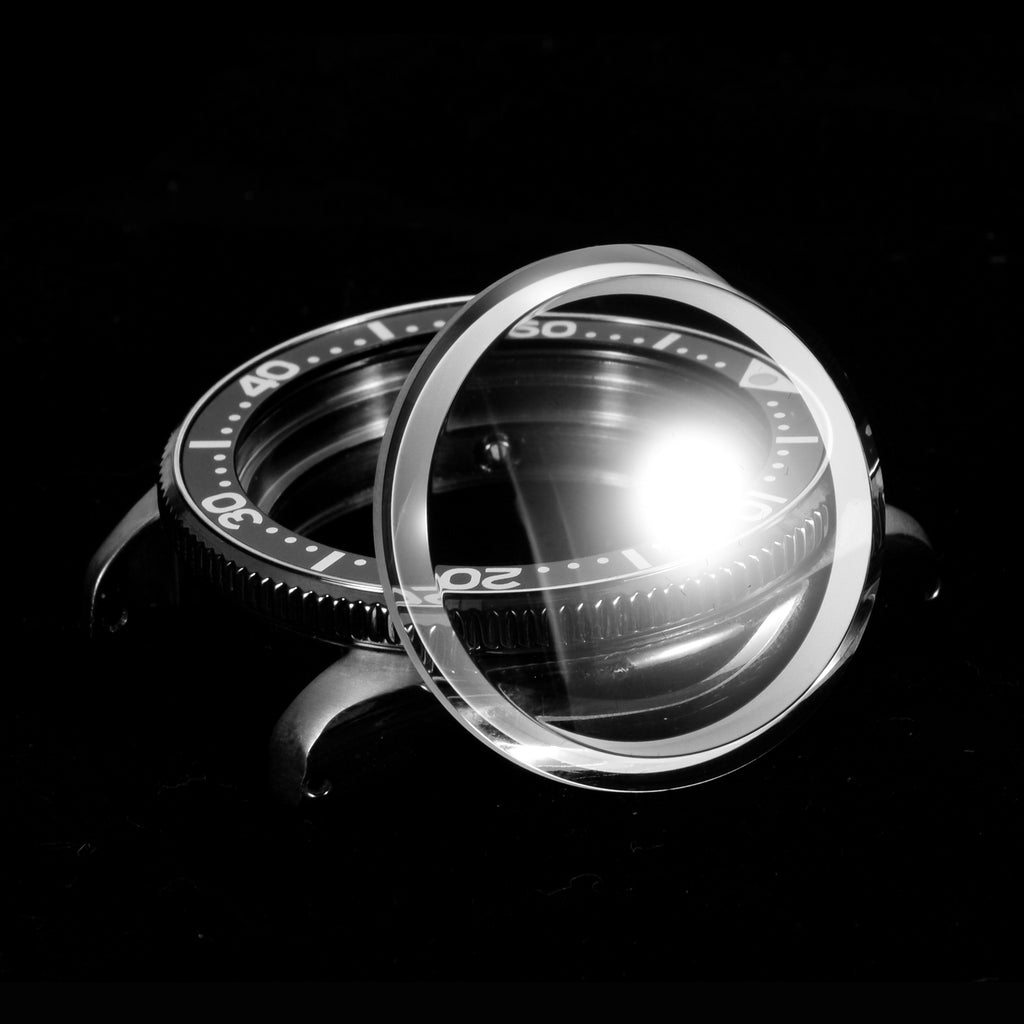 SKX / SRPD Double Domed Wide Chamfer Sapphire Crystal (No AR Coating)