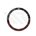 GMT 24 Sapphire Full Lume Flat Bezel Insert for SKX/SRPD - Black/Red