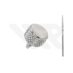 SKX007 Sterile Knurled Crown: Silver (Polished)