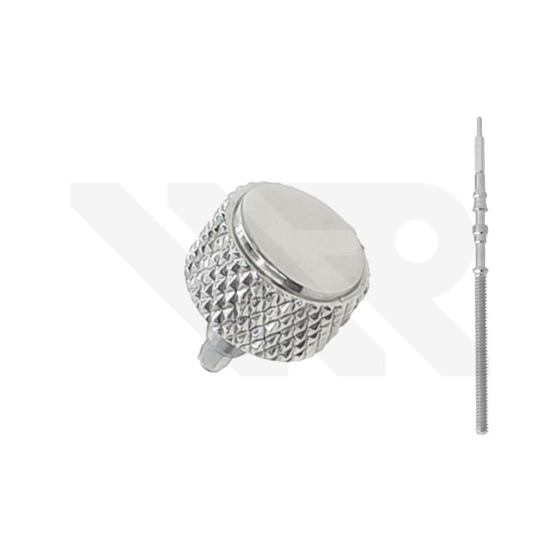 SKX007 Sterile Knurled Crown: Silver (Polished)
