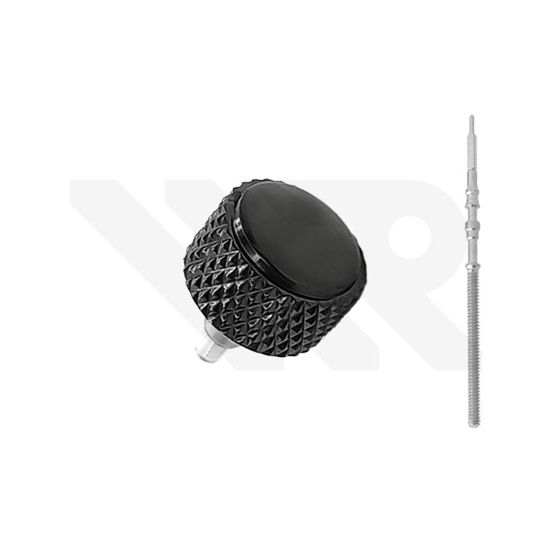 SKX007 Sterile Knurled Crown: Black (Polished)