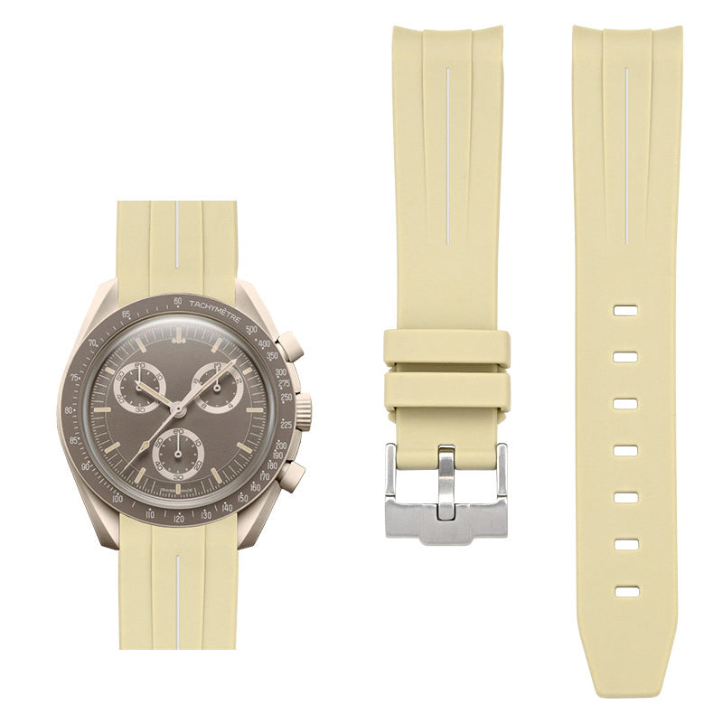 Rubber B Style Strap Compatible with Omega x Swatch MoonSwatch