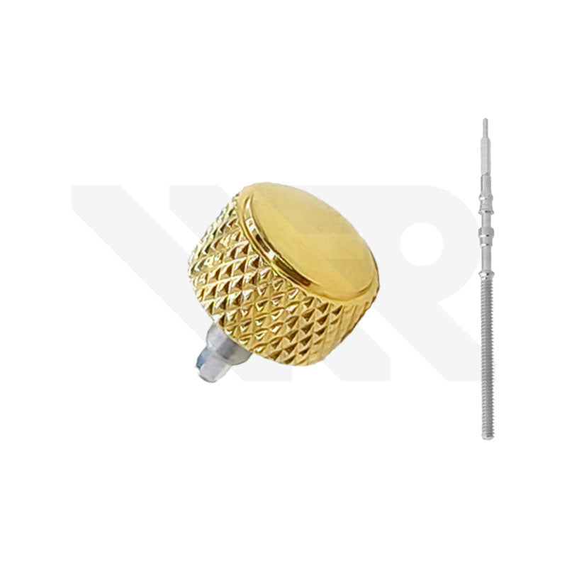 SKX007 Sterile Knurled Crown: Gold (Polished)