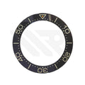Replacement Sapphire Bezel Insert Compatible with Omega Seamaster Ploprof 1200m : Black