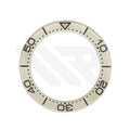 Replacement Sapphire Bezel Insert Compatible with Omega Seamaster Ploprof 1200m : White
