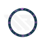 Dual Time Ceramic Flat Bezel Insert for SKX / SRPD - Navy / Purple