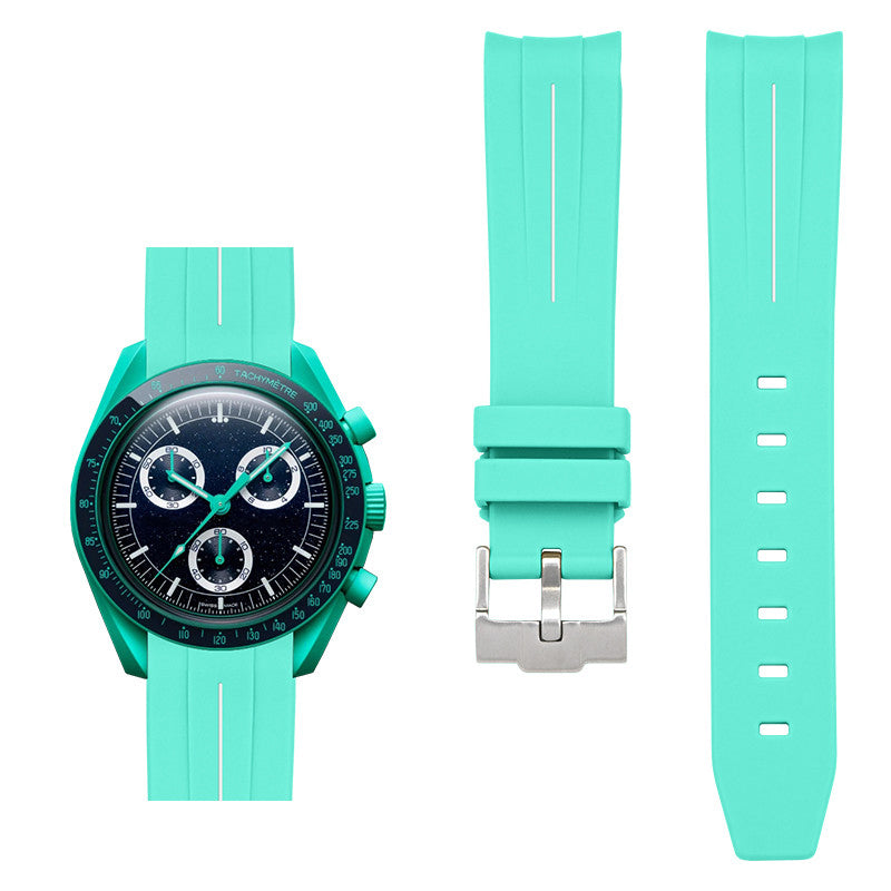 Rubber B Style Strap Compatible with Omega x Swatch MoonSwatch