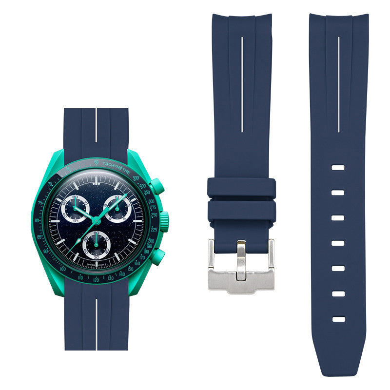 Rubber B Style Strap Compatible with Omega x Swatch MoonSwatch