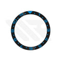 Dual Time Ceramic Flat Bezel Insert for SKX / SRPD - Black / Blue