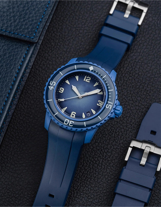 Rubber B Style Strap for Blancpain x Swatch Ocean Of Storms