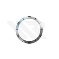 Replacement Aluminium Bezel Insert Compatible with Omega Seamaster SM300 41mm : Silver