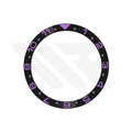 Dual Time GMT Style Ceramic Flat Bezel Insert for SKX / SRPD - Black-Purple