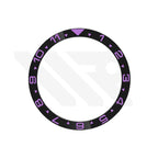 Dual Time GMT Style Ceramic Flat Bezel Insert for SKX / SRPD - Black-Purple