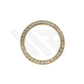 Replacement Cubic Zirconia Bezel Compatible with Rolex Daytona : Gold Bezel with White CZ