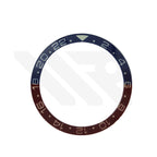 GMT 24 Sapphire Full Lume Flat Bezel Insert for SKX/SRPD - Blue/Red