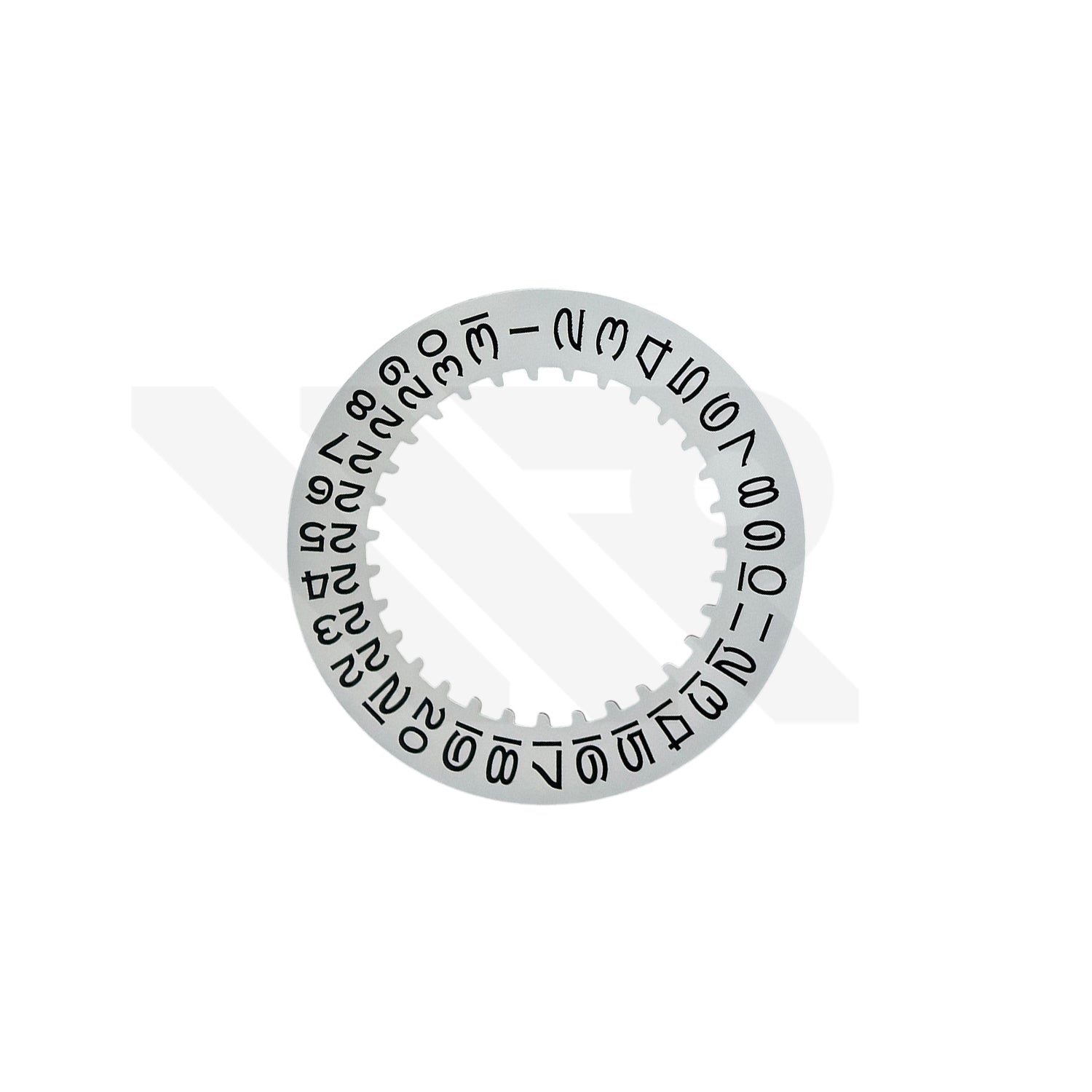 Replacement Open 6 Date Disc Compatible with Rolex Cal 3035: White