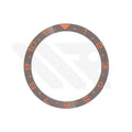 Dual Time GMT Style Ceramic Flat Bezel Insert for SKX / SRPD - Gray-Orange