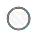 Dual Time Ceramic Flat Bezel Insert for SKX / SRPD - Gray / Blue