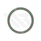 Dual Time Ceramic Flat Bezel Insert for SKX / SRPD - Gray / Green