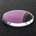 33mm Double Domed Wide Chamfer Mineral Crystal (Red AR Coating)