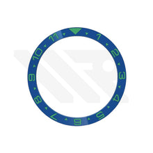 Lade das Bild in den Galerie-Viewer, Dual Time GMT Style Ceramic Flat Bezel Insert for SKX / SRPD - Blue-Green
