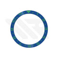 Dual Time Ceramic Flat Bezel Insert for SKX / SRPD - Blue / Green