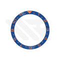 Dual Time GMT Style Ceramic Flat Bezel Insert for SKX / SRPD - Blue-Orange