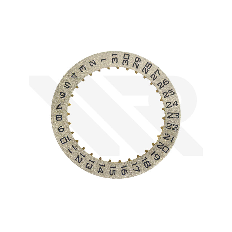 3 O'clock Date Disc for ETA-2892 Automatic Movement - Frosted Champagne Silver