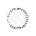Date Wheel for Miyota 9015 : White (3h)