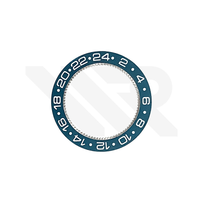 Replacement GMT Hour Disc Compatible with Rolex Skydweller Cal.9001 , Cal.9002 : Blue-green