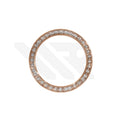 Replacement Cubic Zirconia Bezel Compatible with Rolex Daytona : Rose Gold Bezel with White CZ