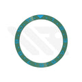 Dual Time Ceramic Flat Bezel Insert for SKX / SRPD - Green / Blue